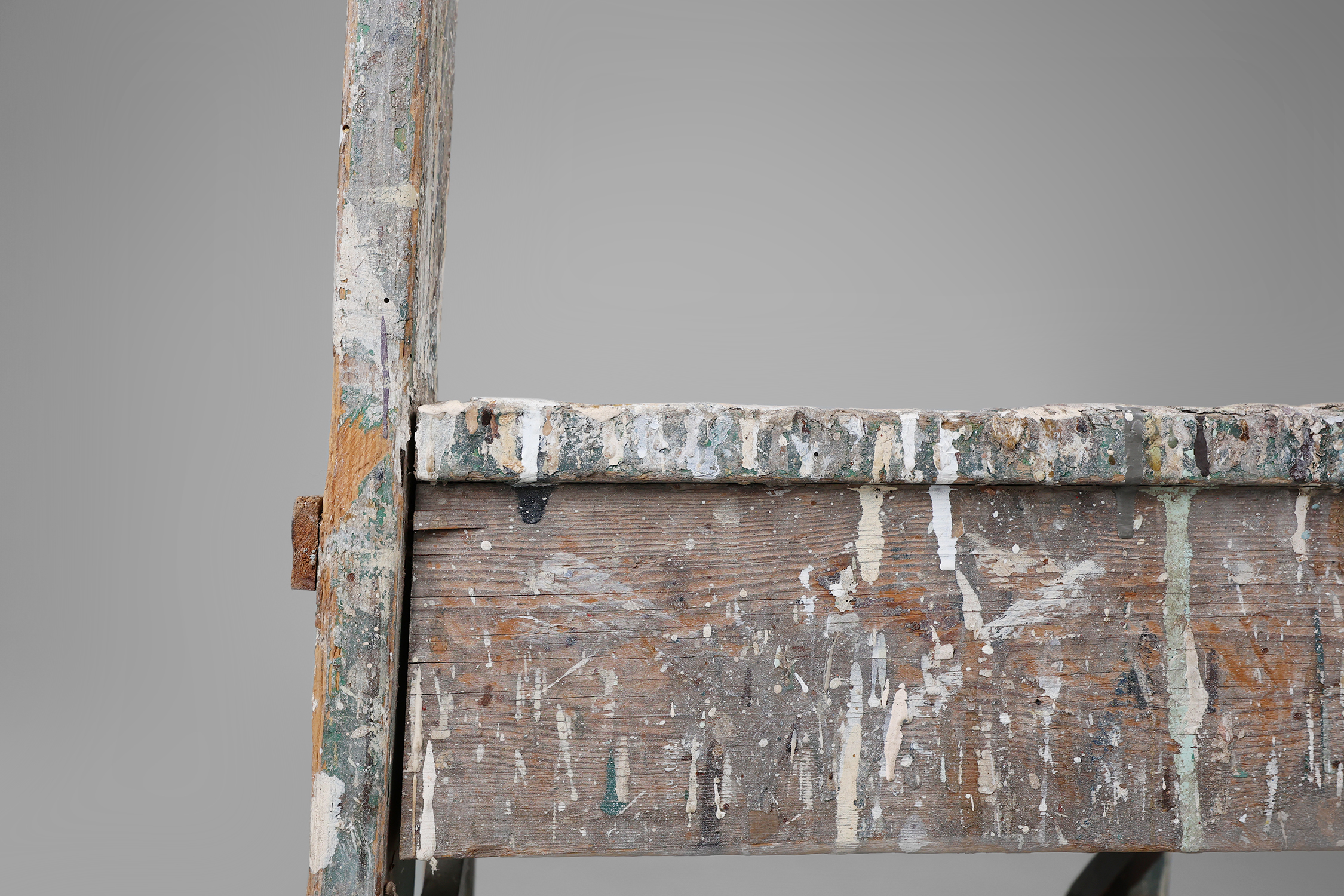 Rustic industrial stool with beautiful patina, France ca. 1900thumbnail